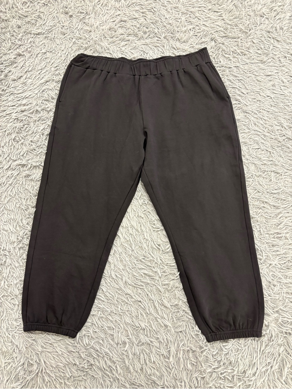Pact Womens Organic Brushed Fleece Sweatpant Black 2XL Cotton Jogger Loungewear